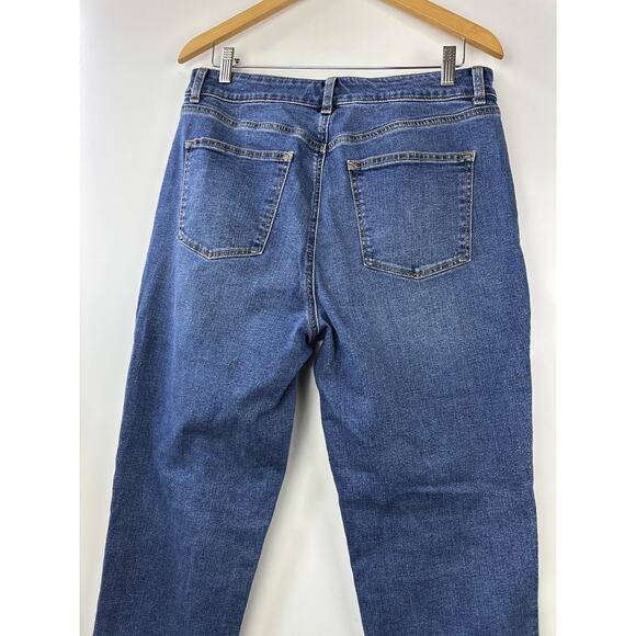 Talbots Everyday Relaxed Jeans Button Fly Stretch Medium Wash Denim Size 10 - Picture 11 of 13